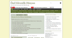 Desktop Screenshot of ozelguvenlikdunyasi.com