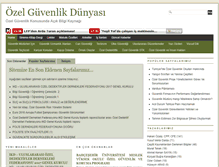 Tablet Screenshot of ozelguvenlikdunyasi.com